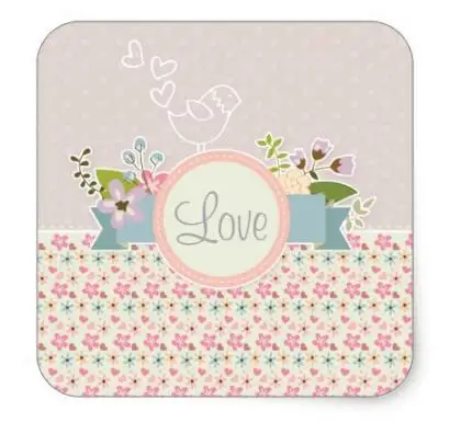 

1.5inch Sweet Spring Square Sticker