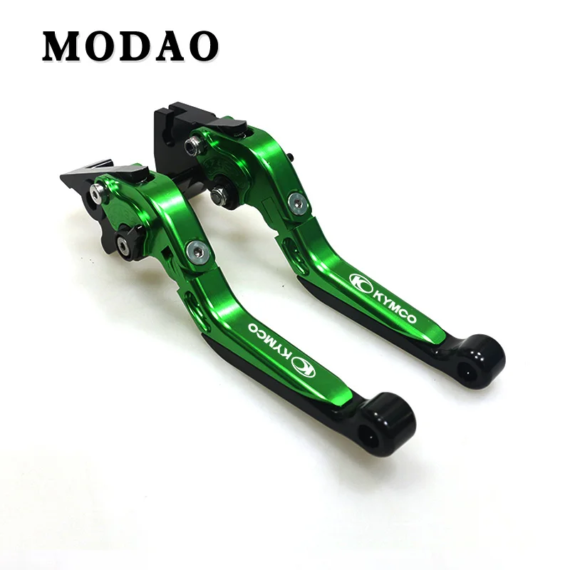 Green Для kycco xciting 250 400 125 500 300 центра 200/300/350 на станке с ЧПУ Алюминиевый складной сцепные рычаги - Цвет: Green