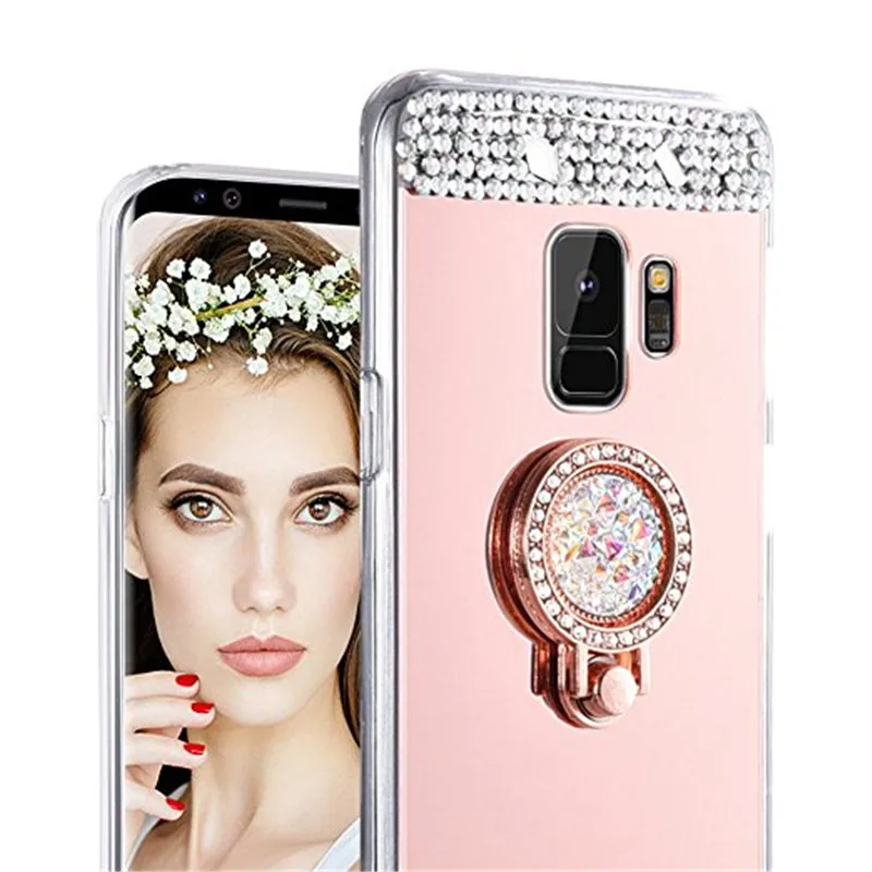 J4 J6 J8 2018 роскошный блестящий зеркальный чехол для телефона Samsung Galaxy NOTE 10 pro 9 8 S8 S9 PLUS