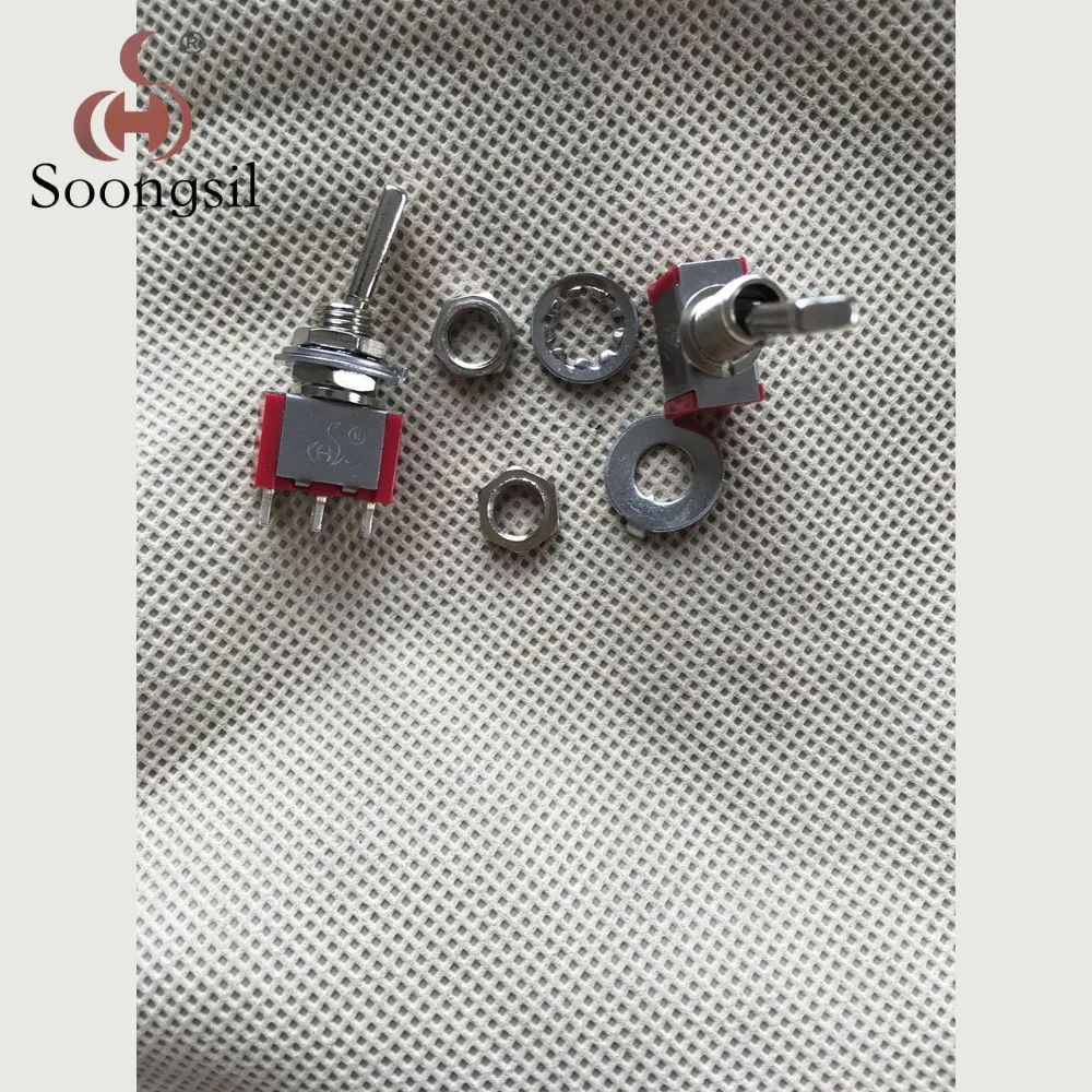 Momentary Flat Handle Switch RED 3 Pin MOM-ON 6MM Promotion Return Automatically CQC Silver Point Toggle 12V | Строительство и