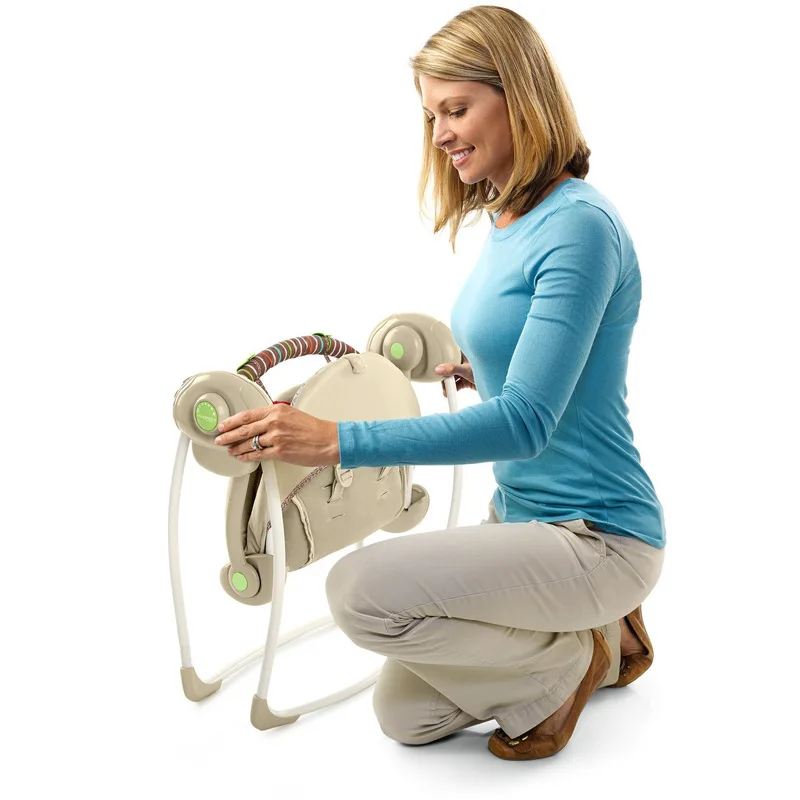 Электрическое вибрационное детское кресло-качели детская Успокаивающая