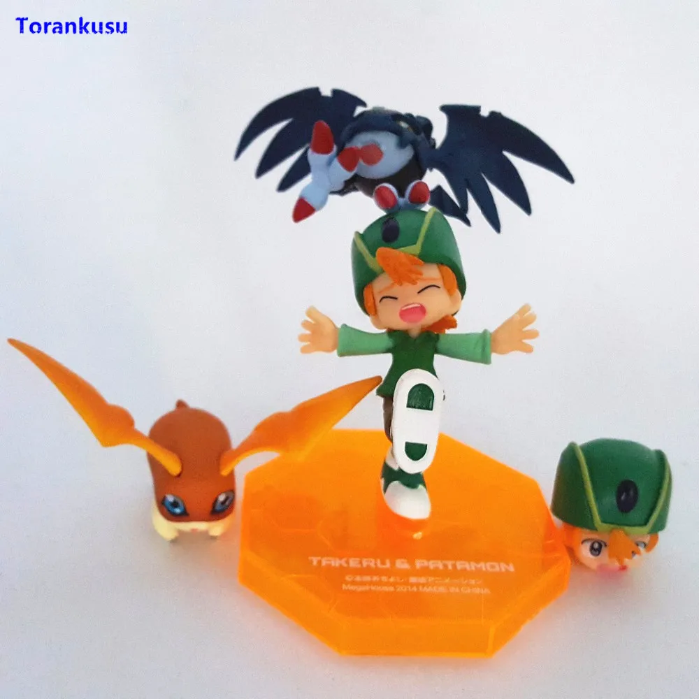 Digimon Adventure Digital Takaishi Takeru Patamon Pico Devimon мультфильм игрушки ПВХ фигурка модель Juguetes Кукла подарок игрушки