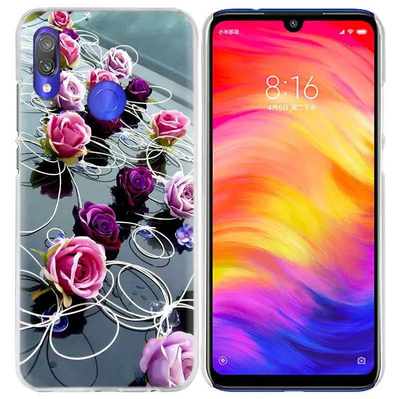 Чехол с красными бабочками и розами для Xiao mi Red mi Go Note 7 6 6A Pro S2 5 5A 4X mi A1 A2 9 mi x 3 5G 8 lite F1 жесткий чехол для телефона из ПК