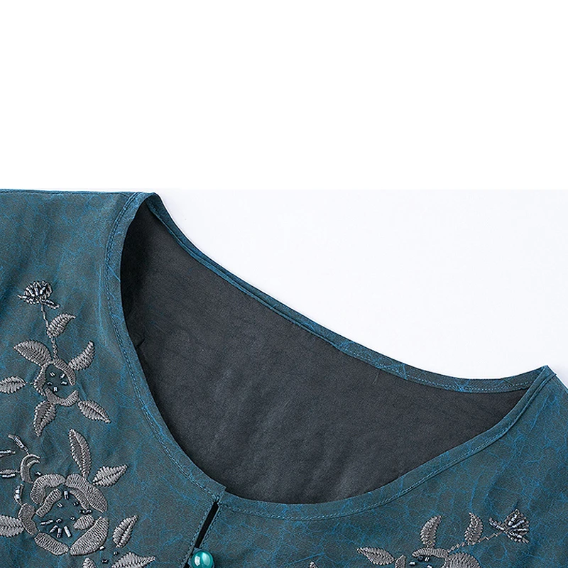 Дорогое женское шелковое платье модель 4XL 100% Брендовое летнее свободное