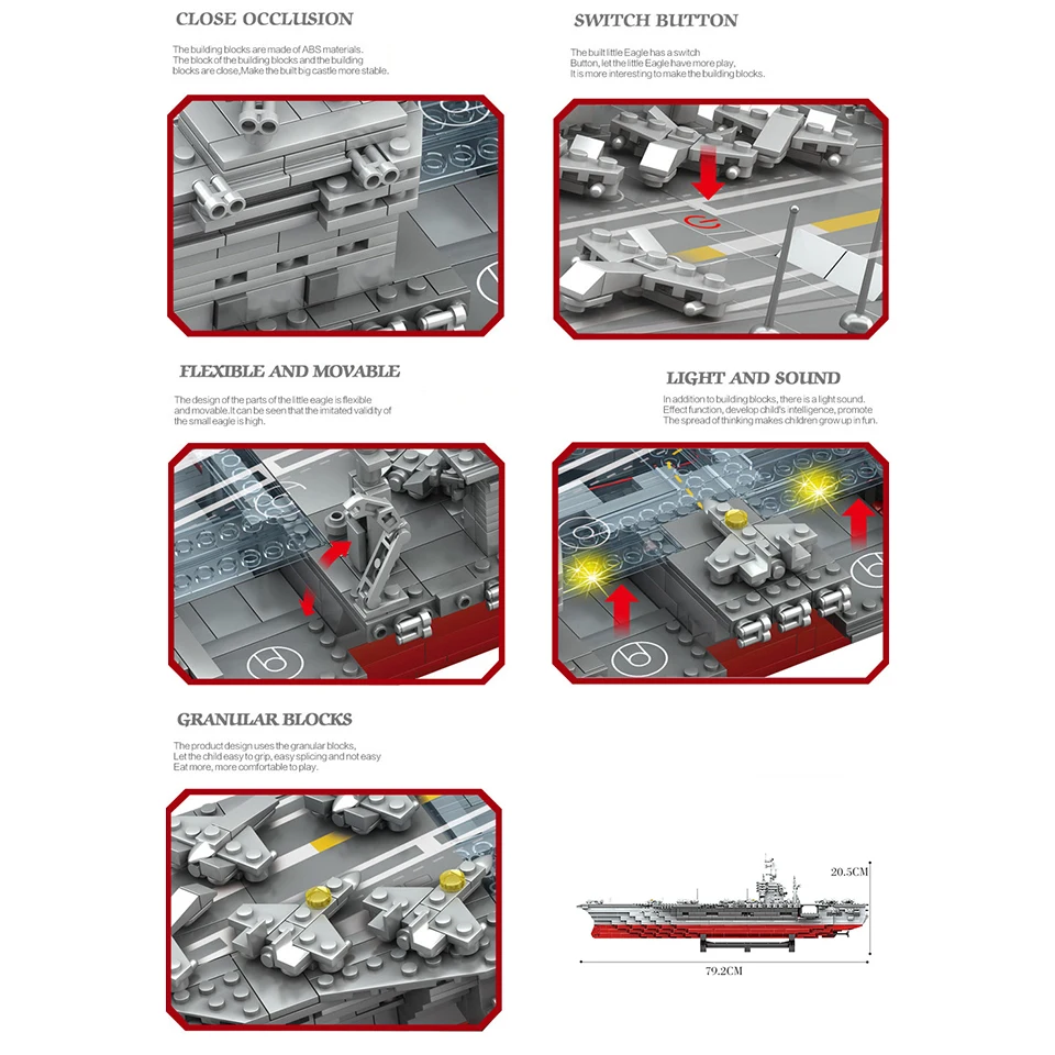 Фото USS Kitty Hawk CV-63 строительные блоки игрушка военные авианосцы дети Educatioanal модель USS Kitty Hawk CV-63 строительные блоки игрушка военные авианосцы дети Educatioanal модель