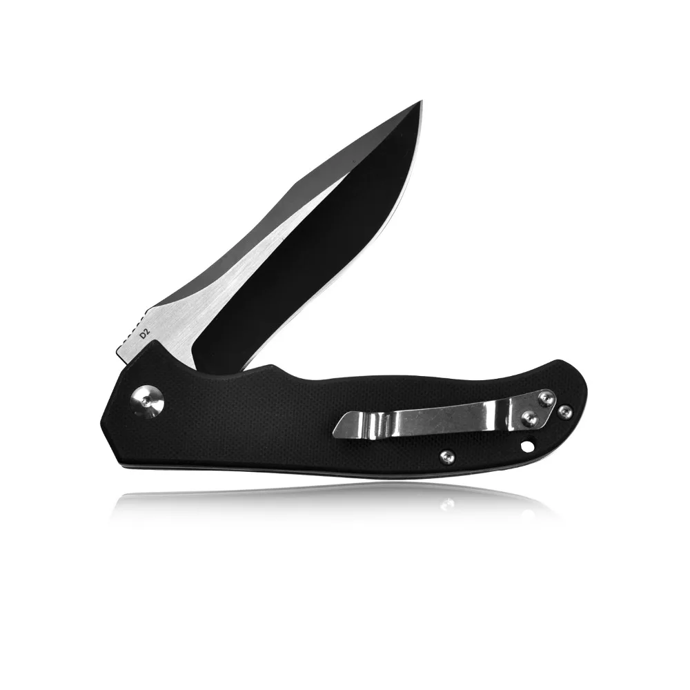 KUBEY KU162 G10 Ручка EDC карманный нож с точкой падения D2 лезвие мяч баринг Открытый Тактический Кемпинг выживания складные ножи