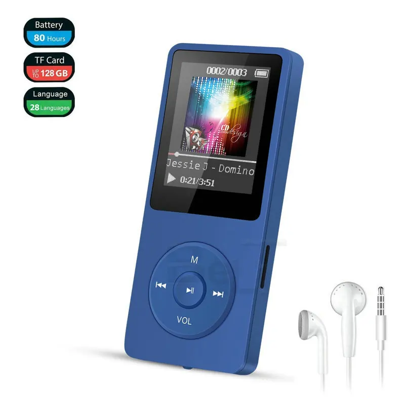 Мини MP3 16 Гб со встроенным динамиком x02 МП 3 плеера с радио Hi-Fi динамик плеер