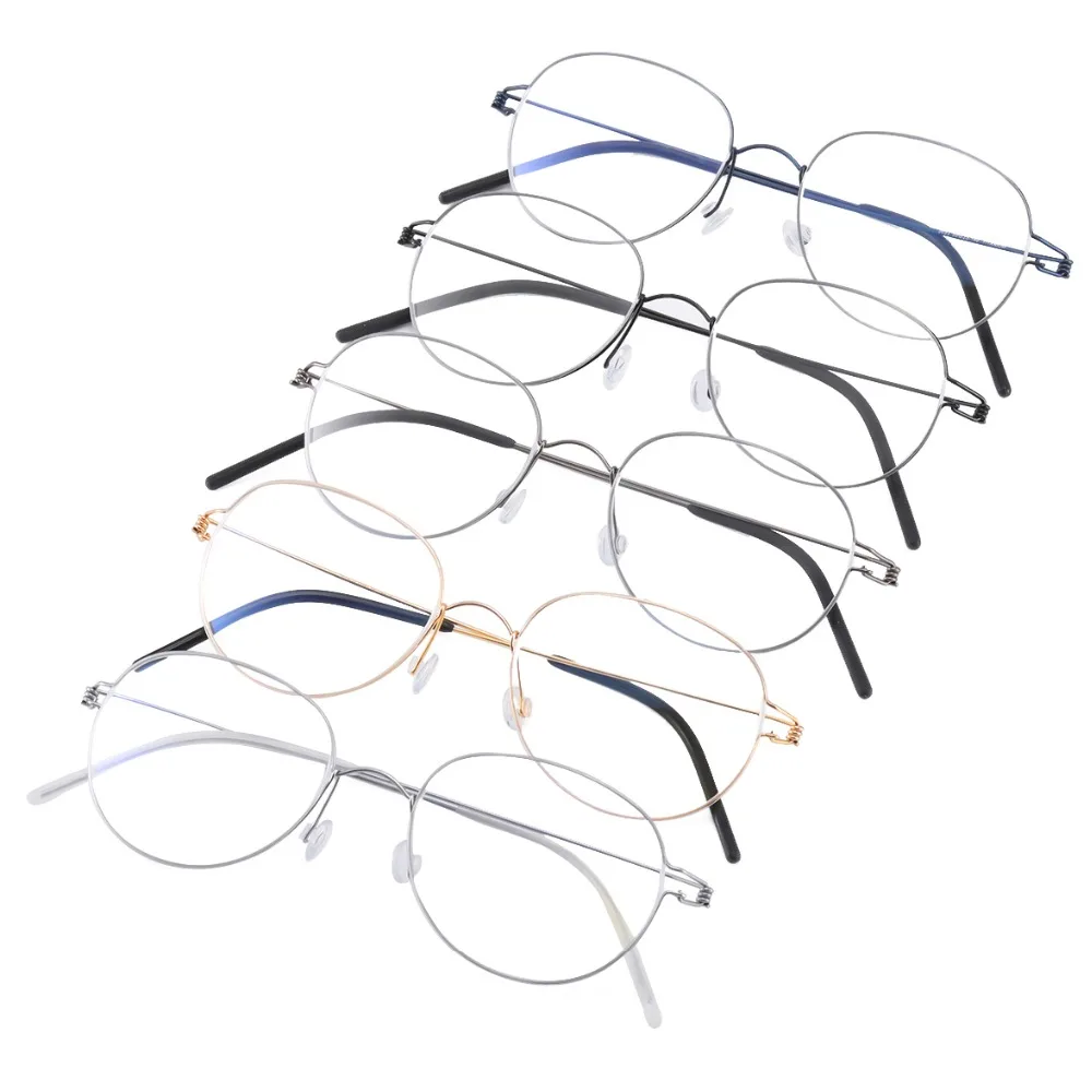 Konichenr Titanium Glasses Frame Men Optical Prescription Eyeglasses Women Ultralight Round Myopia Spectacle Frames Korean | Аксессуары