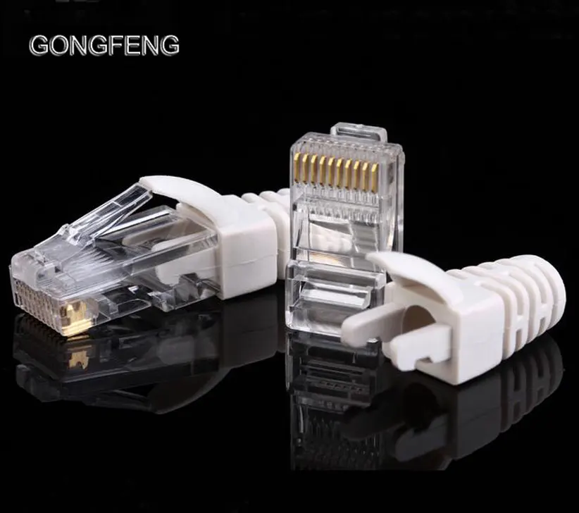 Новый Сетевой разъем GONGFENG RJ48, 20 шт., 10P10C, 6 видов, 10 сердечников, со специальной кристаллической головкой, с оболочкой, бесплатная доставка в Россию