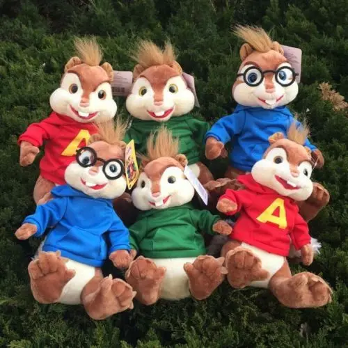 3 шт Элвин и чипмункс Симон Теодор плюшевые игрушки рождения Рождественский