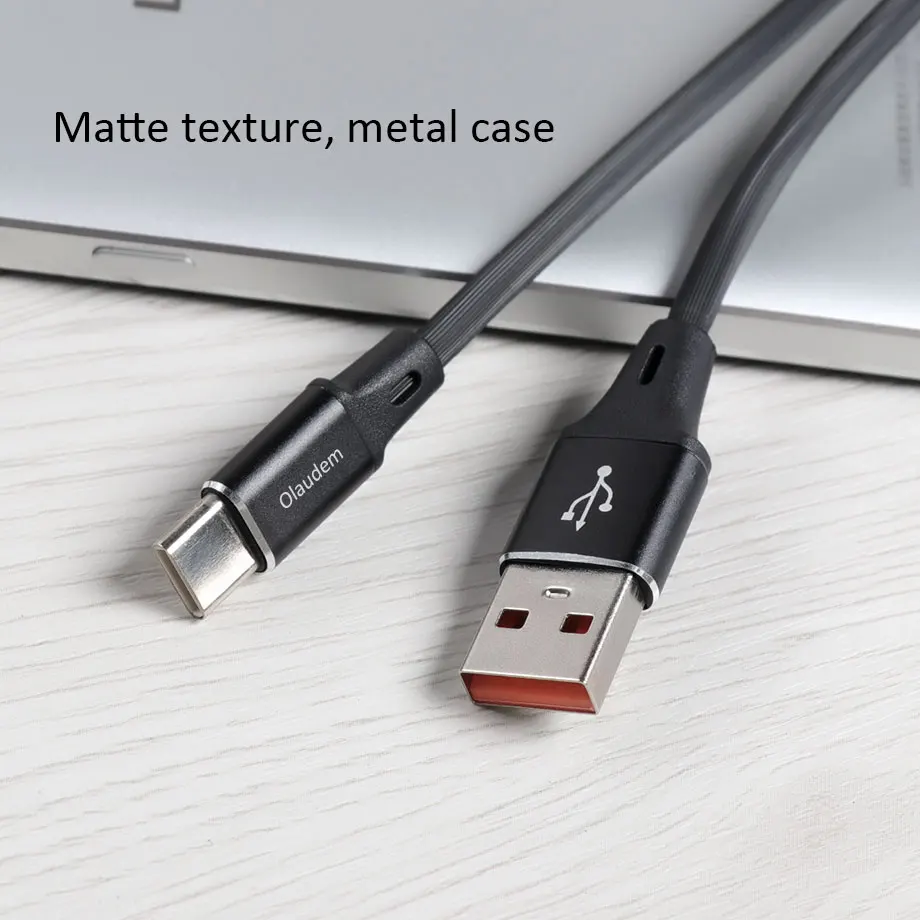 Olaudem usb C кабель для huawei P20 P10 Nokia samsung Galaxy S8 Тип TPE с тиснением и изображением шнур