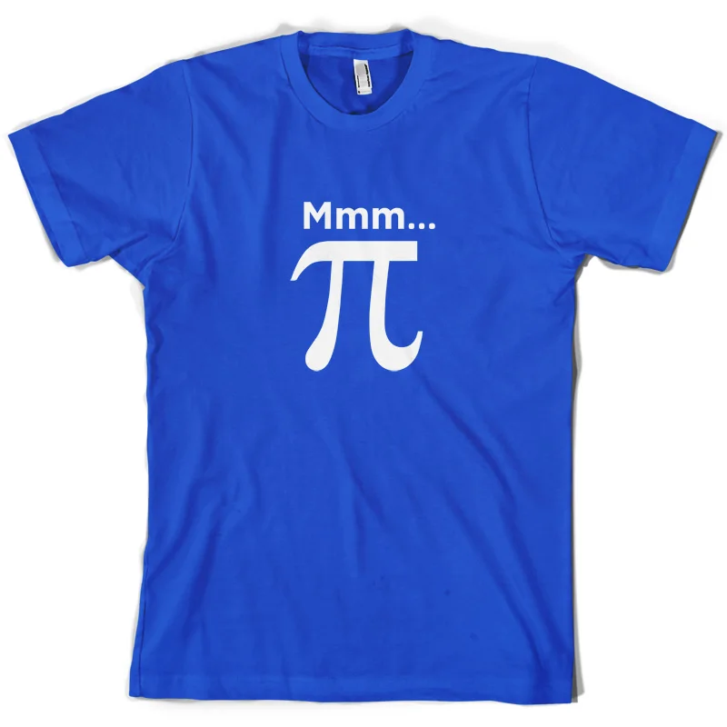 Mmm Pi-Мужская футболка-Maths-Geek-Nerd-10 цветов-Бесплатная доставка UK P &amp PMans уникальная