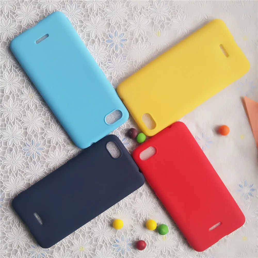 Macarons цветной ТПУ силиконовый матовый чехол для Xiaomi Redmi 6A 5 45 дюйма простые