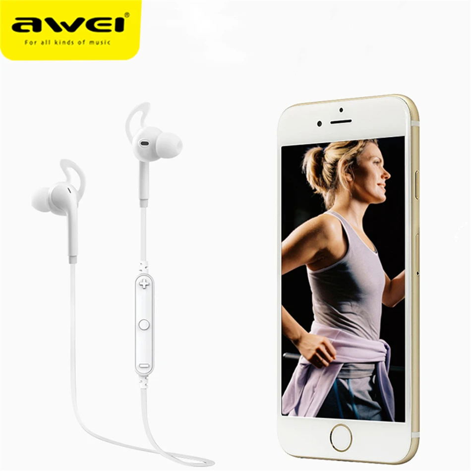 Наушники-вкладыши AWEI A610BL Беспроводной Bluetooth наушники С микрофоном 3D стерео гарнитура наушники-вкладыши наушники для телефона мобильные телефоны