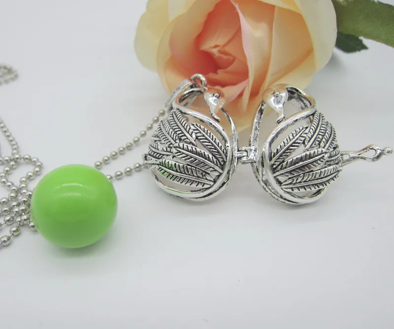 Кулон в виде животных Bonny Swan с 16 мм шариковым колокольчиком музыкальный звук