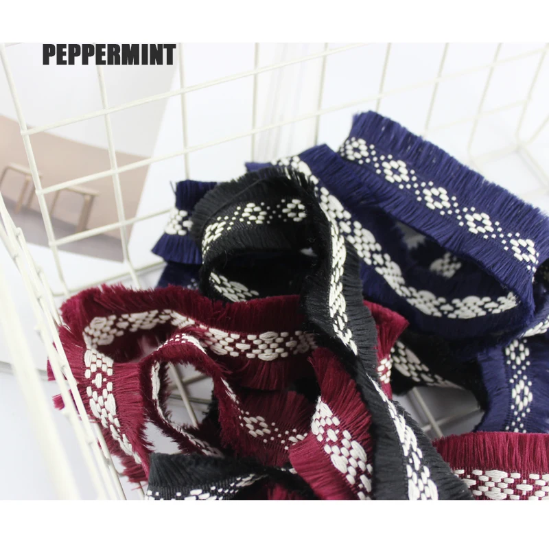 1 ярд 3 см Отделка бахромой вышивка отделка с кисточками Этническая обрезанная