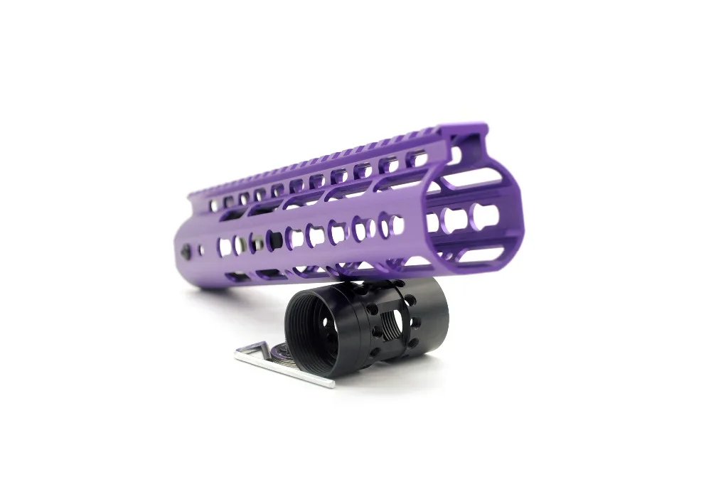 AR 15 M4 M16 10 дюймов фиолетовый Keymod бесплатный поплавок стиль Handguard Picatinny Rail Mount System|m4