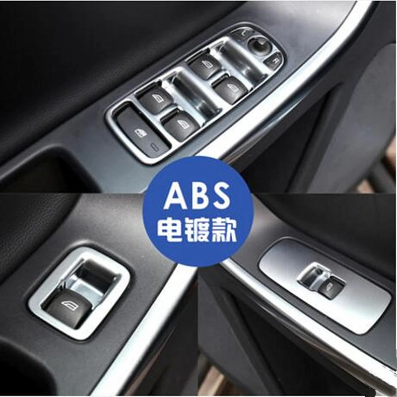 Sansour оконный переключатель Крышка для Volvo XC60 S60/L V60 хромированная оконная Кнопка
