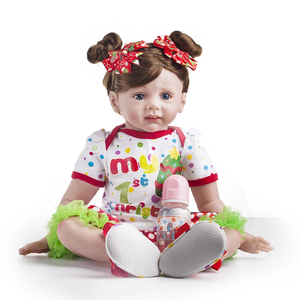 60 см силиконовые виниловые игрушки Reborn Baby Doll для девочек принцесса малыш живые
