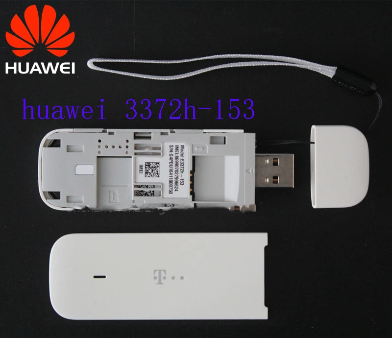 Разблокированный huawei E3372h-153 LTE/4G 150 Мбит/с USB ключ + 35dbi 4g CRC9 антенна | Компьютеры и