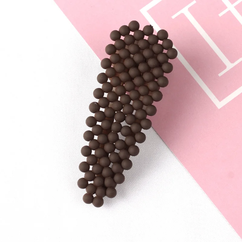 water brown Бренд Exknl, корейские модные шпильки, бусины, заколки для волос, свадебные парики женские, BB аксессуары, заколки, ювелирные изделия - Окраска металла: water brown