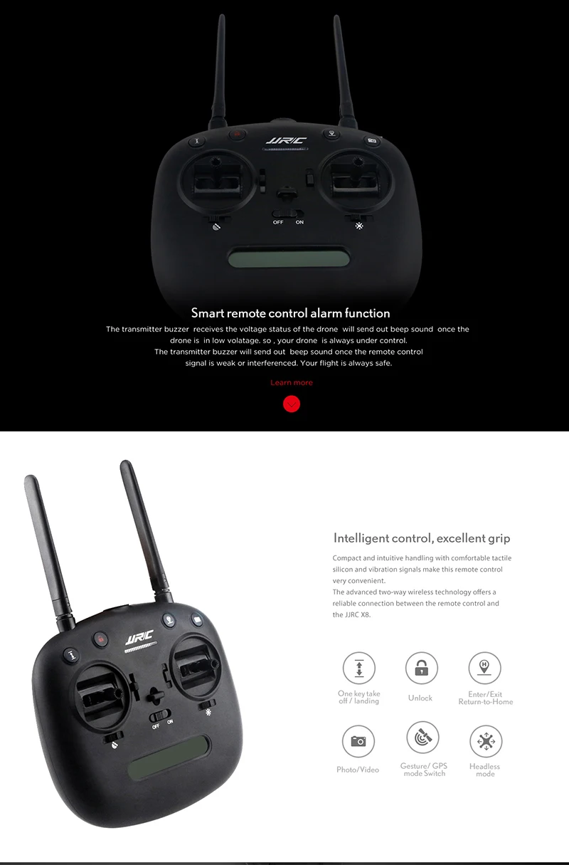 JJRC X8 2.4G Brushless Motor RC Drone With 5G WiFi FPV 1080P HD Camera GPS Positioning Quadcopter 18mins Long Flight Time