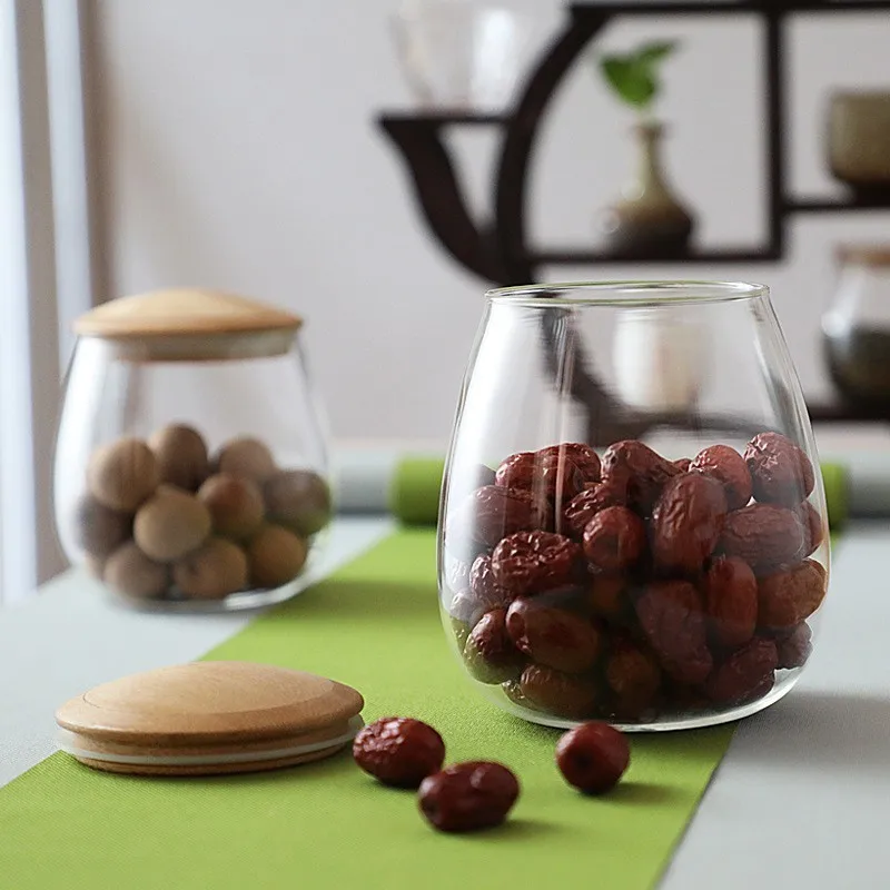 Творческий Mason Jar специи боросиликаное стекло банки с крышкой Герметичная кухня хранения бутылки кофе сахар оптом контейнер карамельная трось сandy cans