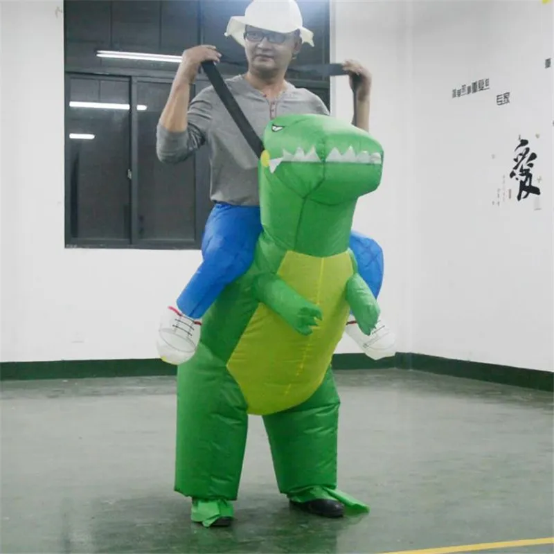 Nflatable костюм динозавра Дракон T-Rex нарядное платье для взрослых мужчин Рождество