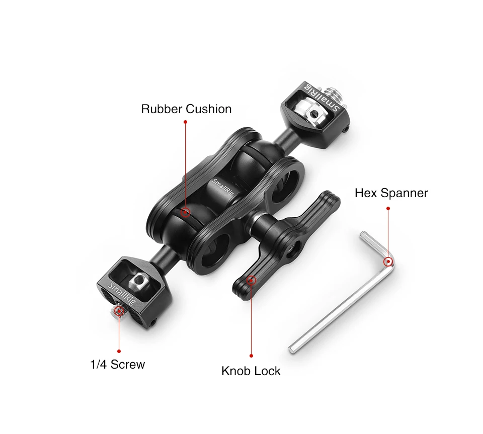 SmallRig Стабилизатор камеры DSLR Magic Arm с двойными шариковыми головками с Arri установочные штифты и 1/" винт для поддержки монитора 2115
