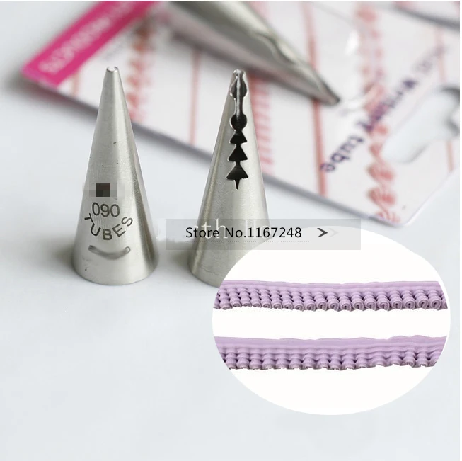 Насадка для крема бесшовная круглая Кондитерская насадка с оборками #90 | Дом и сад