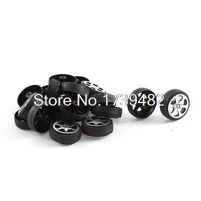 Пластик Roll 2 мм диаметр вала автомобиля модели грузовиков игрушки колеса 20 х 6