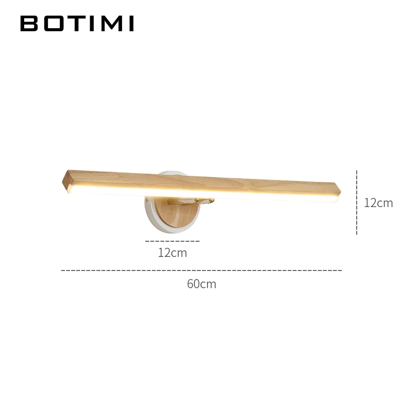 Светодиодный настенный светильник BOTIMI для спальни современный зеркальный