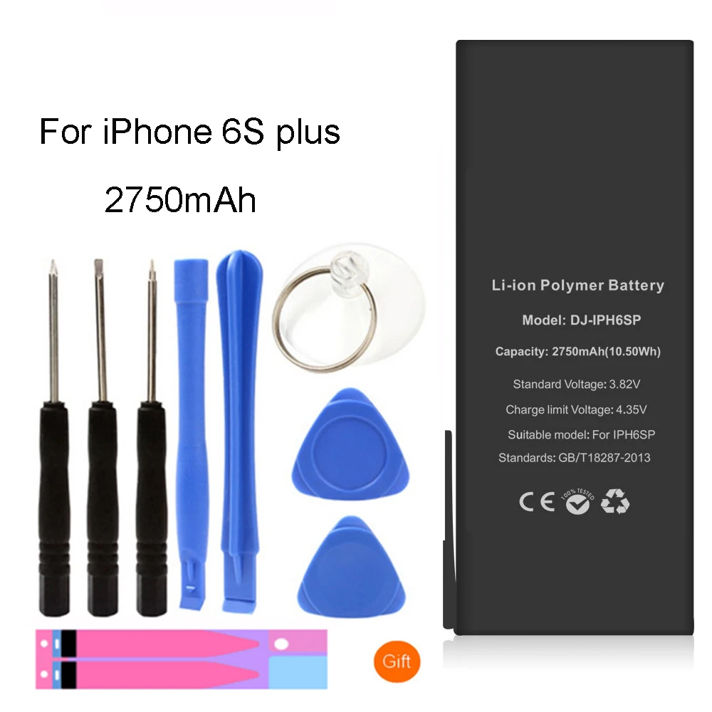 Аккумуляторная батарея YAPY для iphone 6s plus с реальной емкостью 2750 мАч сменная +