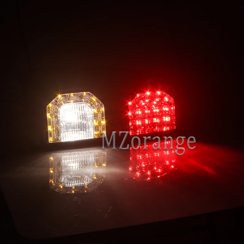 MZORANGE 2 шт. светодиодный черный задний фонарь для HILUX KUN26 2011- 81551-0K160 81561-0K150 задний фонарь