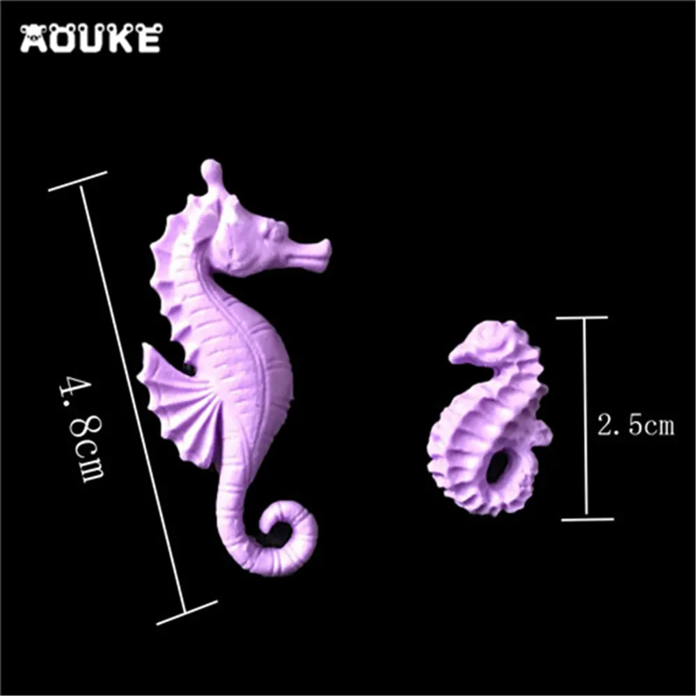 Силиконовая форма для торта Seahorse формы пудинга мыла кубиков льда кондитерских