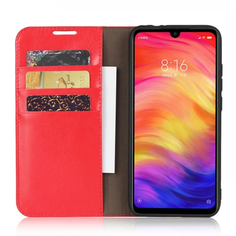 Модный чехол-кошелек на магните для телефона Redmi Note 7, кожаный чехол-книжка для Xiaomi Redmi Note 7 Pro, чехол-книжка с отделениями для карт