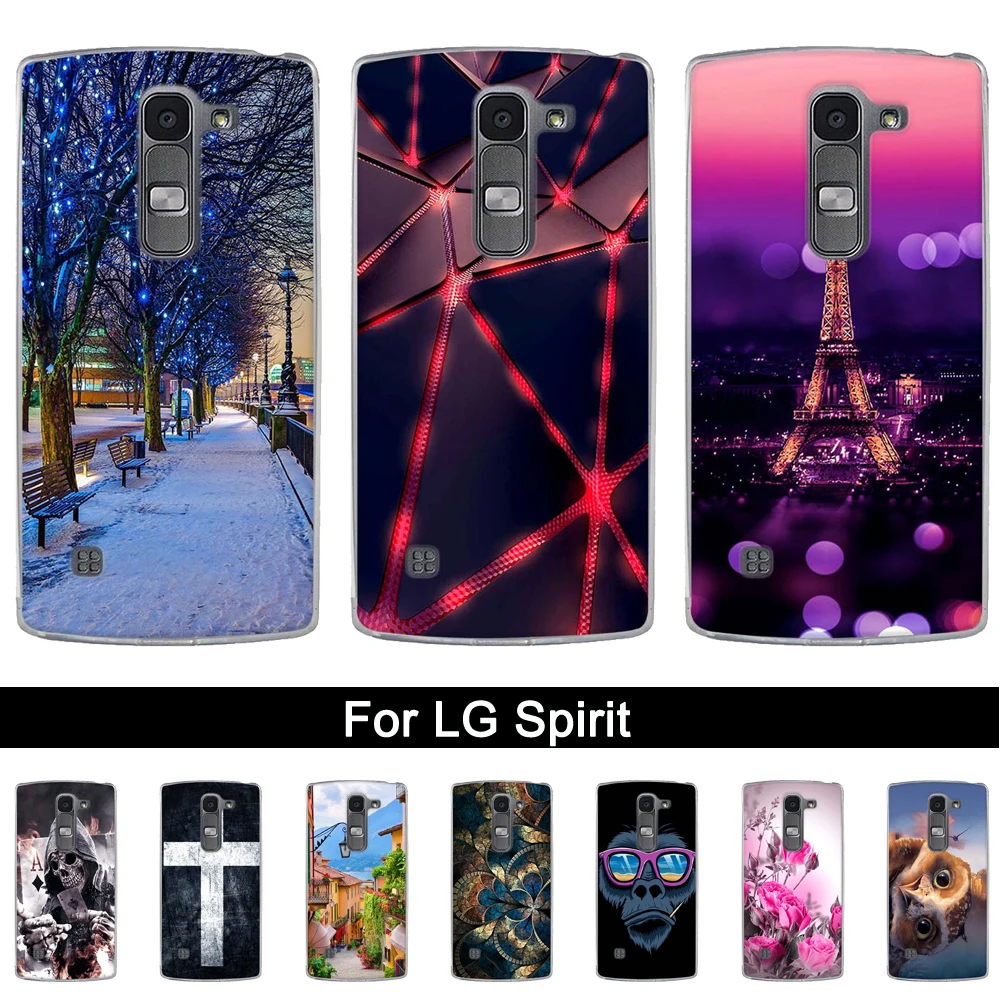 Мягкий силиконовый чехол из ТПУ для телефона Роскошный LG Spirit 4G LTE H440N H420 Защитные
