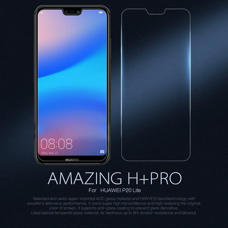 Закаленное стекло Nillkin Amazing H/H + Pro для Huawei p20 lite защита экрана Взрывозащищенная