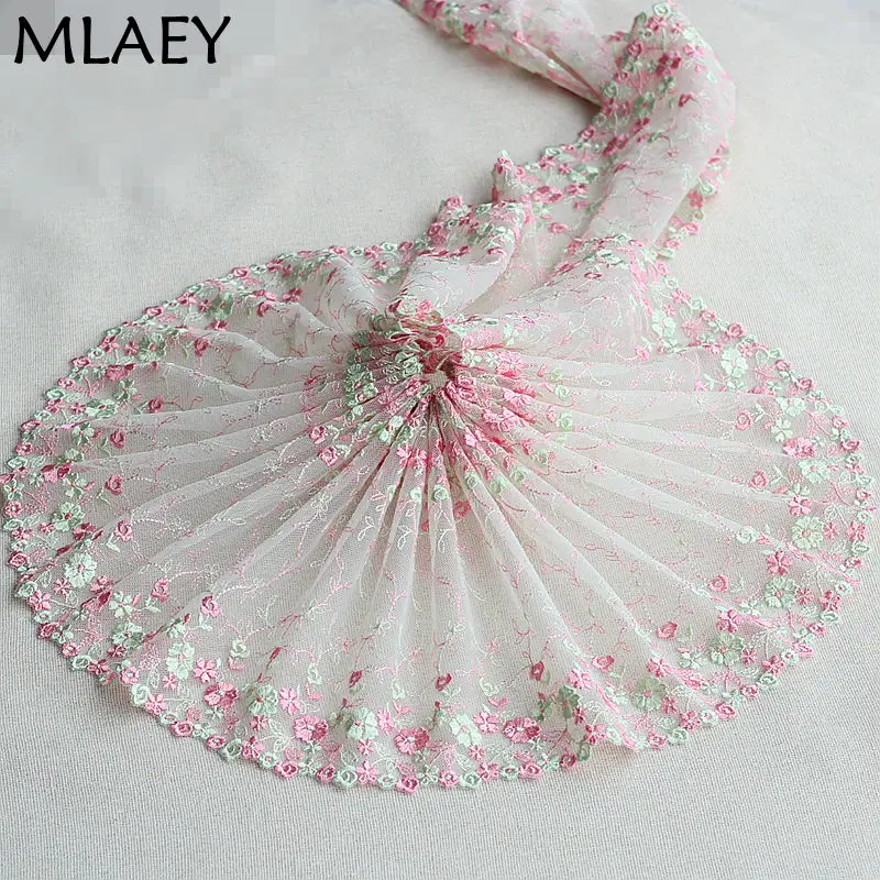 Изысканная вышитая кружевная отделка MLAEY 2y/Лот ткань качественная лента