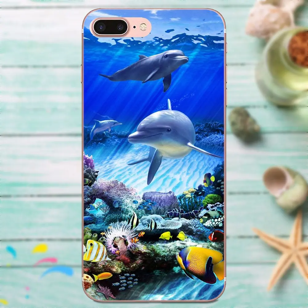 For Galaxy J1 J2 J3 J330 J4 J5 J6 J7 J730 J8 2015 2016 2017 2018 mini Pro Soft TPU Design Pastel Sharks Wallpaper Art | Мобильные