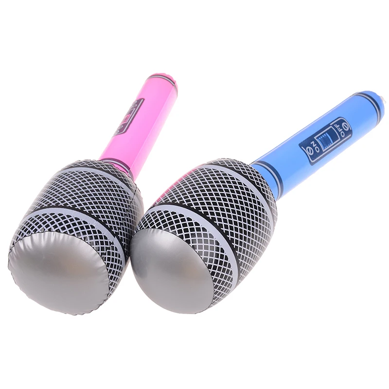 

1 PC Cool Fun Gift Party Supplies Stage Decorations Prop musical Toys For Children Kids Inflatable Instruments Microphone Set