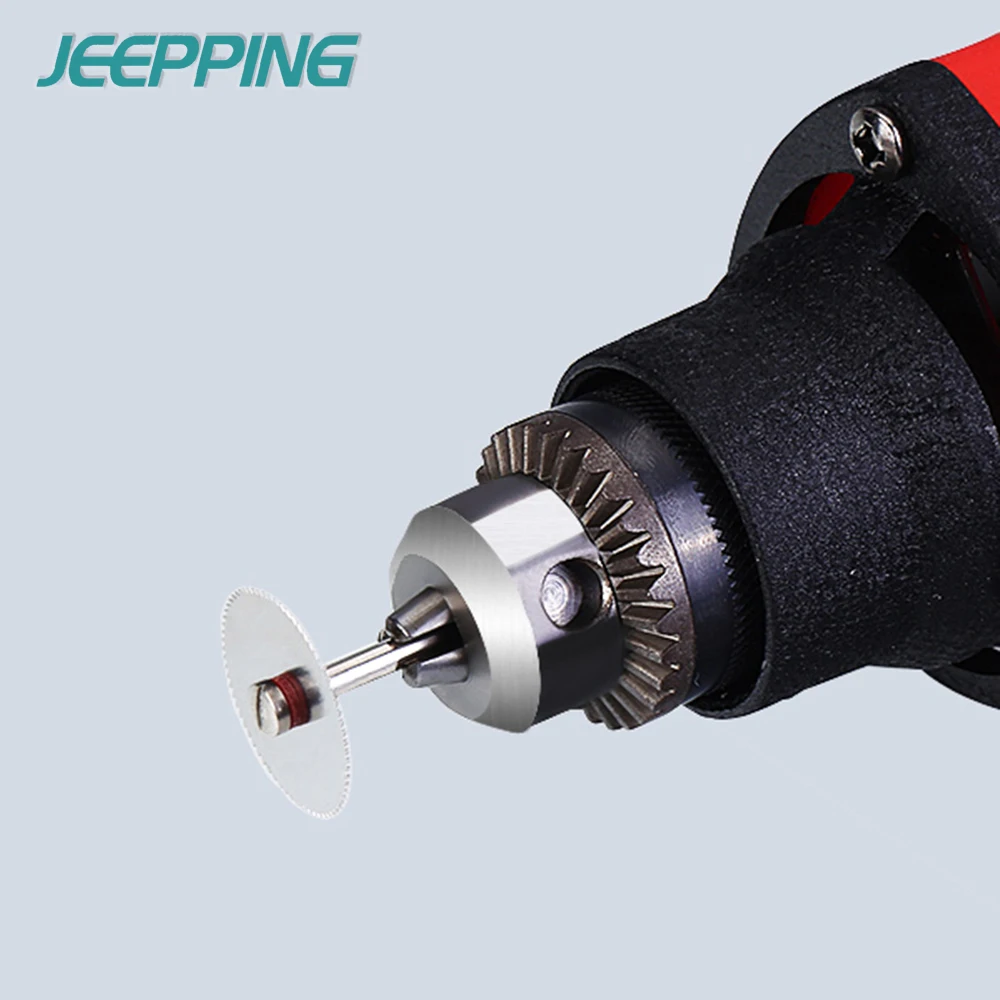 JEEPPING 58 шт. Dremel аксессуары шлифовальный+ алмазный режущий элемент+ Защитная крышка+ нержавеющая сталь режущий кусок вращающиеся инструменты DIY