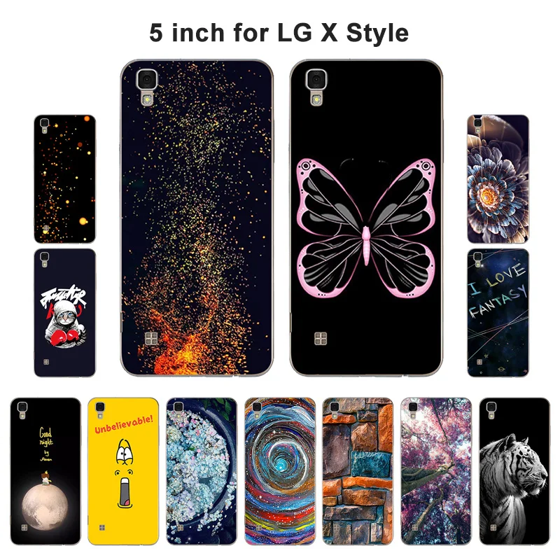 Мягкий чехол из тпу для LG X стильный модные чехлы телефонов с рисунком Style K200DS 5 0