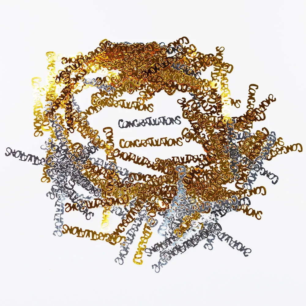 45g Congratulation Confetti Wedding Anniversary Celebration Table Scatters Man Woman Birthday Party Decorations | Дом и сад