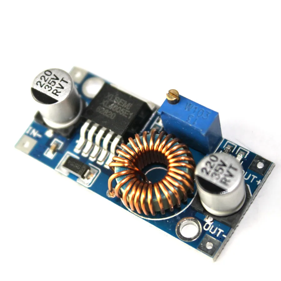 XL4005 DSN5000 за LM2596 DC Регулируемый step модуль питания 5A большой ток высокая мощность DIY