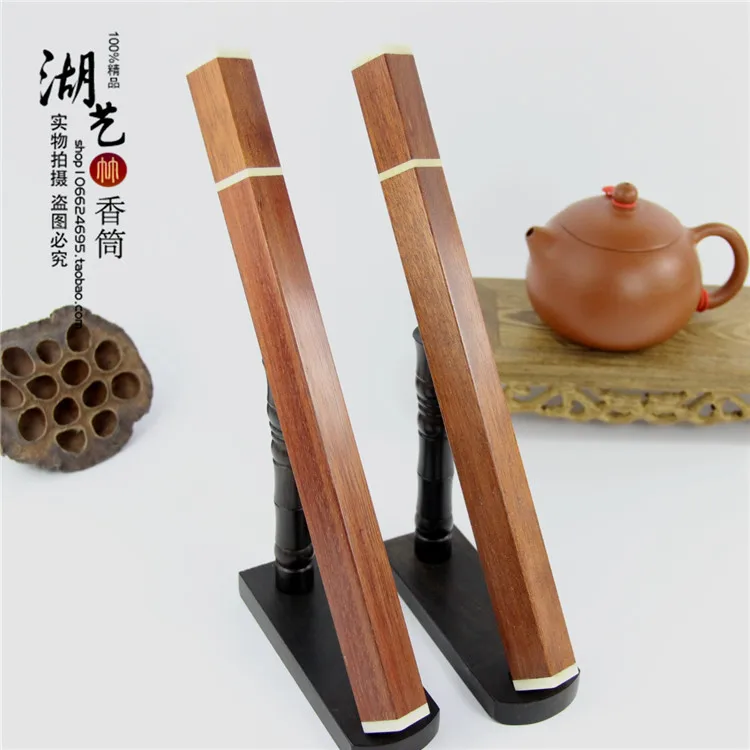 Best Kırmızı sandal ağacı brezilya Fang Xiang koni mozaik taklit dişler uzun joss sopa silindir tüp manuel taşlama kazınmış logosu