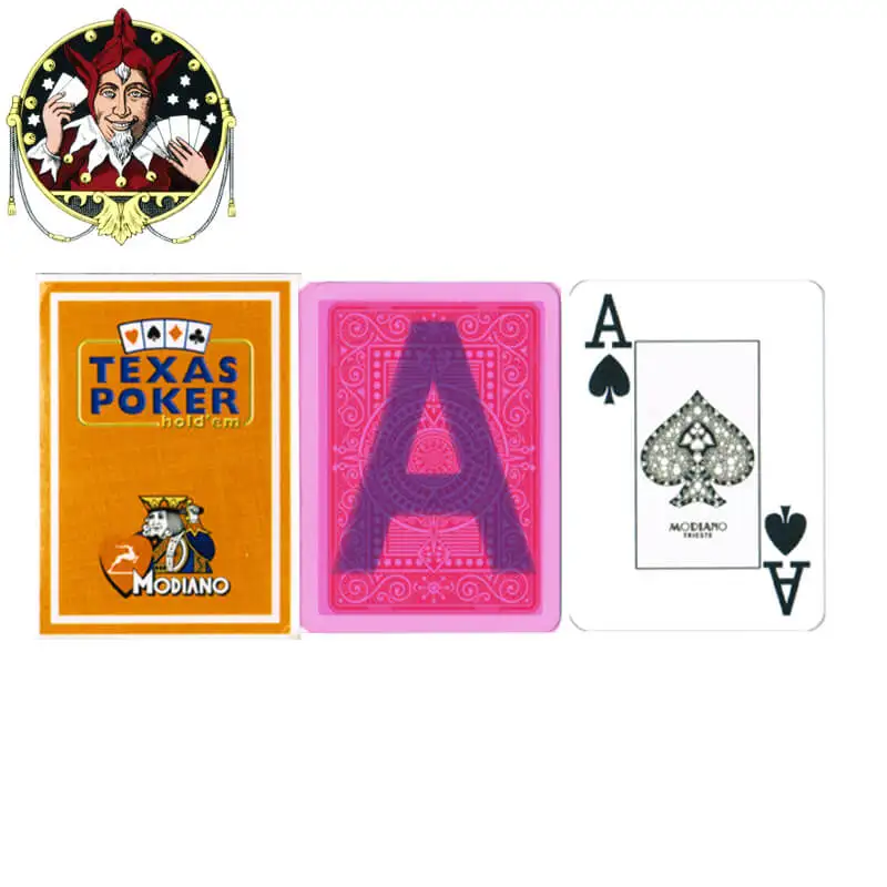 Orange Modiano Texas Holdem пластиковые Невидимые чернила маркированные карты для казино азартные игры и покер магические шоу - Цвет: Orange