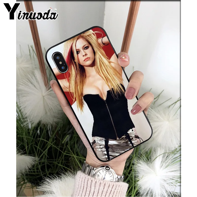Yinuoda Avril Lavigne силиконовый мягкий чехол для телефона из ТПУ для Apple iPhone 8 7 6 6S Plus X XS MAX 5 5S SE XR мобильных телефонов - Цвет: A11