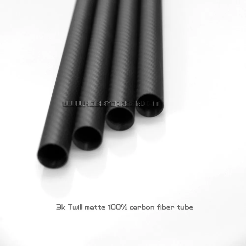 HOBBY CARBON 8 шт. оптовая цена 25x23X1000mm полный 100% углеродное волокно труба из