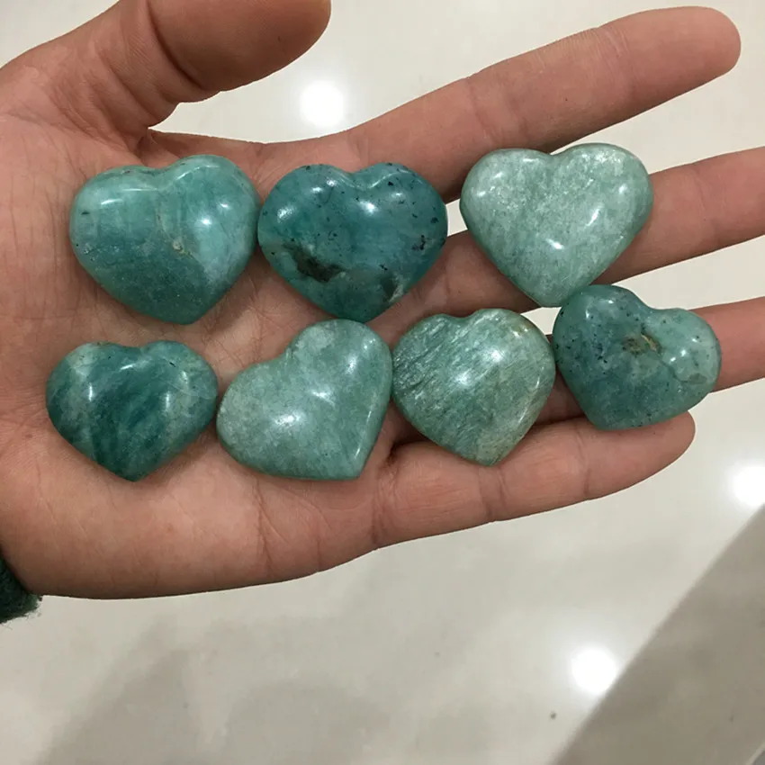 7 шт. натуральные драгоценные камни Tianhe сердце рейки целебные кристаллы как